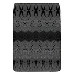 Boho Black Grey Pattern Removable Flap Cover (s) by SpinnyChairDesigns