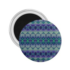 Boho Purple Teal 2 25  Magnets by SpinnyChairDesigns