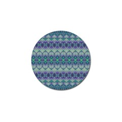 Boho Purple Teal Golf Ball Marker (4 Pack) by SpinnyChairDesigns