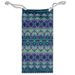 Boho Purple Teal Jewelry Bag Back