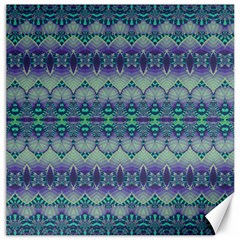 Boho Purple Teal Canvas 20  X 20  by SpinnyChairDesigns