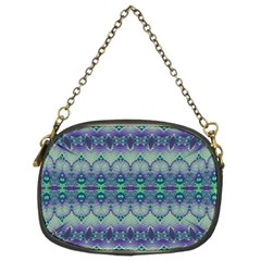 Boho Purple Teal Chain Purse (two Sides) by SpinnyChairDesigns