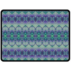 Boho Purple Teal Fleece Blanket (large)  by SpinnyChairDesigns