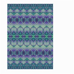 Boho Purple Teal Large Garden Flag (two Sides) by SpinnyChairDesigns