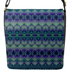 Boho Purple Teal Flap Closure Messenger Bag (s) by SpinnyChairDesigns