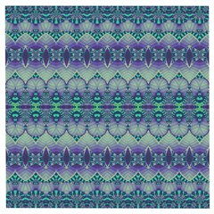 Boho Purple Teal Wooden Puzzle Square by SpinnyChairDesigns