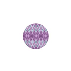 Boho Violet Purple 1  Mini Magnets by SpinnyChairDesigns