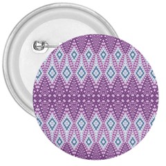 Boho Violet Purple 3  Buttons by SpinnyChairDesigns