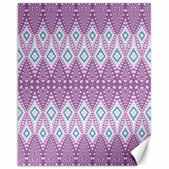 Boho Violet Purple Canvas 16  X 20  by SpinnyChairDesigns