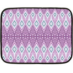 Boho Violet Purple Fleece Blanket (mini) by SpinnyChairDesigns