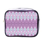 Boho Violet Purple Mini Toiletries Bag (One Side) Front