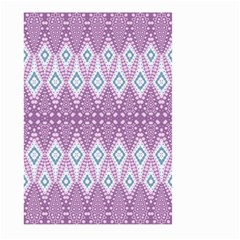 Boho Violet Purple Large Garden Flag (two Sides) by SpinnyChairDesigns