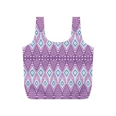 Boho Violet Purple Full Print Recycle Bag (s)