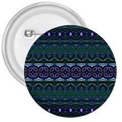 Boho Blue Green  3  Buttons by SpinnyChairDesigns