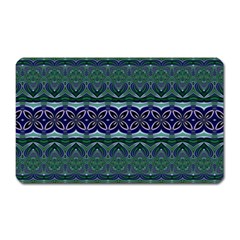 Boho Blue Green  Magnet (rectangular) by SpinnyChairDesigns