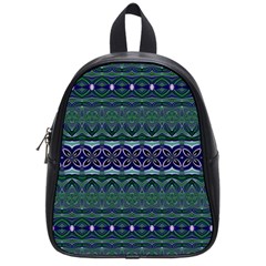 Boho Blue Green  School Bag (small) by SpinnyChairDesigns