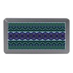 Boho Blue Green  Memory Card Reader (Mini) Front