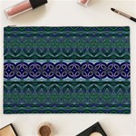 Boho Blue Green  Cosmetic Bag (XXL) Front