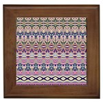 Colorful Boho Pattern Framed Tile Front