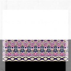 Colorful Boho Pattern Rectangular Jigsaw Puzzl by SpinnyChairDesigns