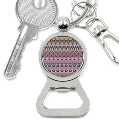 Colorful Boho Pattern Bottle Opener Key Chain by SpinnyChairDesigns