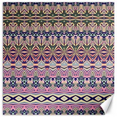 Colorful Boho Pattern Canvas 16  X 16  by SpinnyChairDesigns