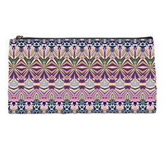 Colorful Boho Pattern Pencil Case by SpinnyChairDesigns