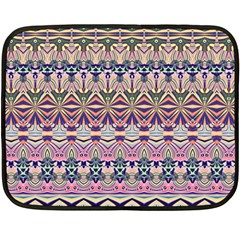 Colorful Boho Pattern Double Sided Fleece Blanket (mini)  by SpinnyChairDesigns