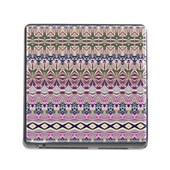 Colorful Boho Pattern Memory Card Reader (square 5 Slot) by SpinnyChairDesigns