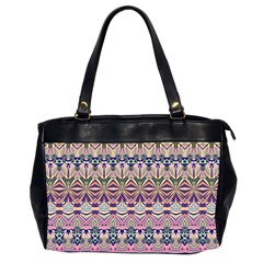 Colorful Boho Pattern Oversize Office Handbag (2 Sides) by SpinnyChairDesigns