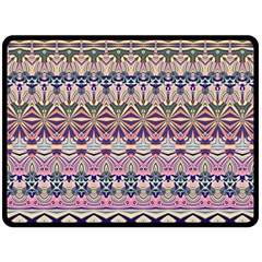 Colorful Boho Pattern Fleece Blanket (large)  by SpinnyChairDesigns