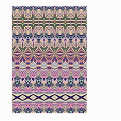 Colorful Boho Pattern Large Garden Flag (two Sides) by SpinnyChairDesigns