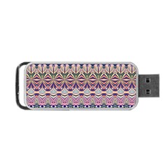 Colorful Boho Pattern Portable Usb Flash (two Sides) by SpinnyChairDesigns