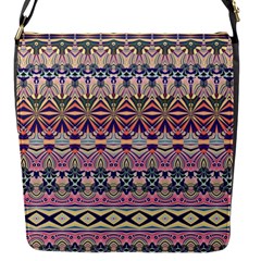 Colorful Boho Pattern Flap Closure Messenger Bag (s) by SpinnyChairDesigns