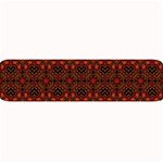 Boho Dark Red Floral Large Bar Mats 32 x8.5  Bar Mat