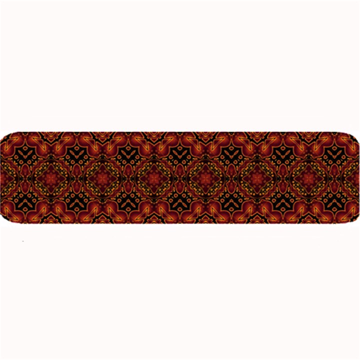 Boho Dark Red Floral Large Bar Mats