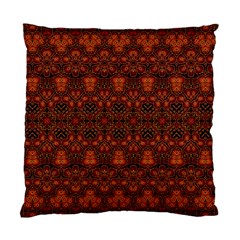 Boho Dark Red Floral Standard Cushion Case (two Sides) by SpinnyChairDesigns