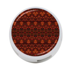 Boho Dark Red Floral 4-port Usb Hub (two Sides) by SpinnyChairDesigns