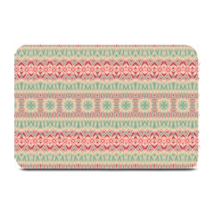 Boho Teal Pink Plate Mats by SpinnyChairDesigns