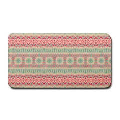 Boho Teal Pink Medium Bar Mats by SpinnyChairDesigns