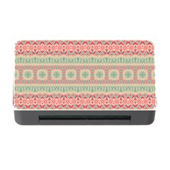 Boho Teal Pink Memory Card Reader With Cf by SpinnyChairDesigns