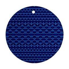 Cobalt Blue  Ornament (round) by SpinnyChairDesigns