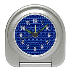 Cobalt Blue  Travel Alarm Clock by SpinnyChairDesigns