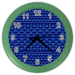 Cobalt Blue  Color Wall Clock by SpinnyChairDesigns