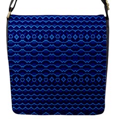 Cobalt Blue  Flap Closure Messenger Bag (s) by SpinnyChairDesigns