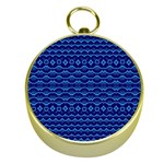 Cobalt Blue  Gold Compasses Front