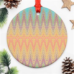 Boho Pastel Colors Ornament (round) by SpinnyChairDesigns