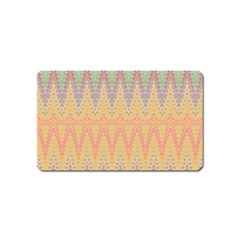 Boho Pastel Colors Magnet (name Card) by SpinnyChairDesigns