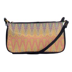 Boho Pastel Colors Shoulder Clutch Bag by SpinnyChairDesigns