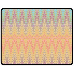 Boho Pastel Colors Fleece Blanket (medium)  by SpinnyChairDesigns